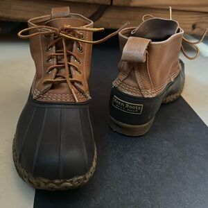 Unlined Men’s Bean boots, size 12w (JW), VGUC